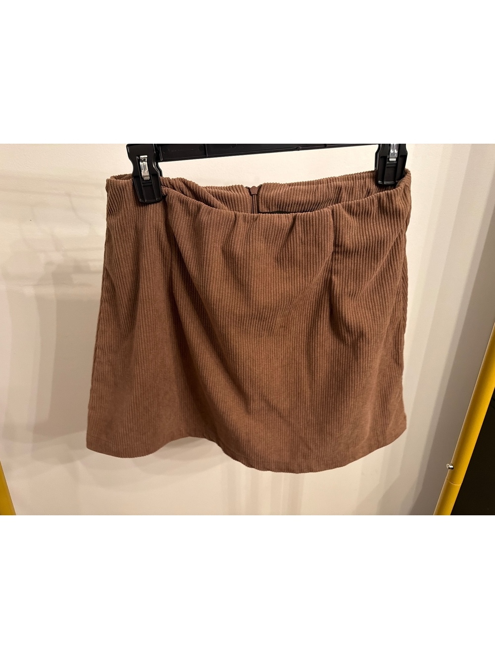 Halara Brown Corduroy Mini Skirt with built in shorts
